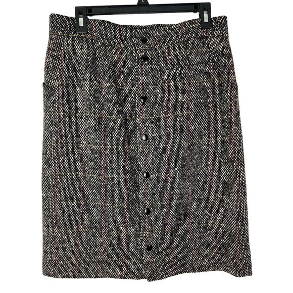 Vintage Krizia Tweed 100% Wool Short Work/Office Skirt Made in Italy - Picture 2 of 14